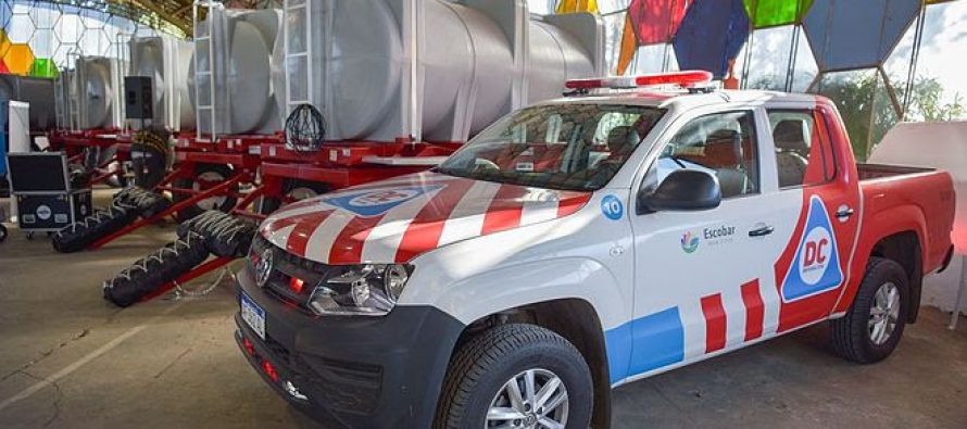 Se entregó equipamiento a los Bomberos Voluntarios de Escobar y otros distritos de la Cuenca del Paraná