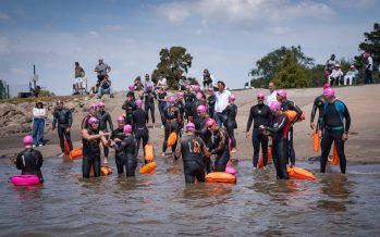 Travesía Rosa: nadaron el Río de la Plata desde San Isidro hasta Núñez