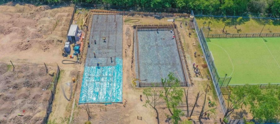 El municipio de San Fernando construye una nueva pileta semiolímpica
