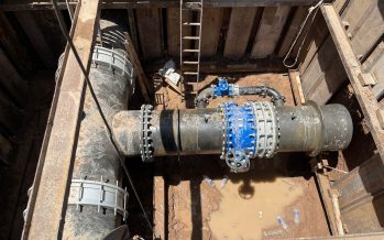 AySA realizó un empalme en Dique Luján para reforzar el servicio de agua potable en Malvinas Argentinas