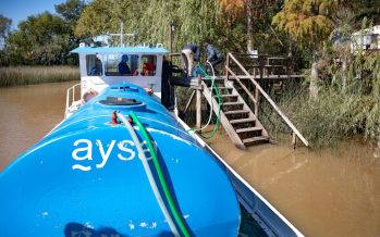 Desde el 2020, AySA entregó más de 13 millones de litros de agua potable en el Delta