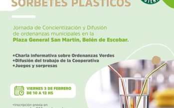 Día Mundial Sin Sorbetes Plásticos: jornada de concientización y difusión en Escobar