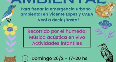 Organizaciones ambientalistas de Vicente López realizan un festival en oposición a la obra del Arroyo Raggio