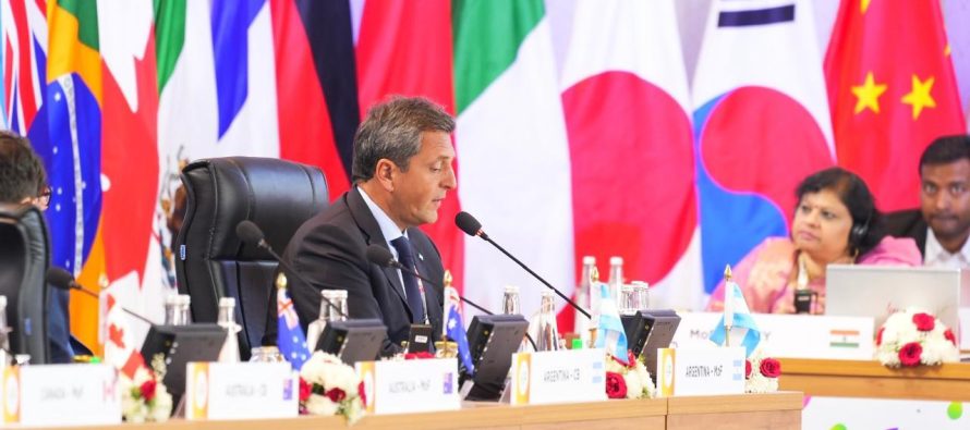 Massa en el G20: “Nuestro país es deudor financiero pero es acreedor ambiental»