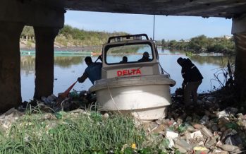 Operativo de limpieza en el arroyo «El Claro» en Tigre