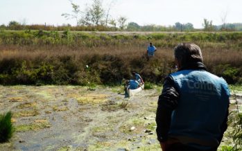 Operativos de limpieza en Pilar y Exaltación de la Cruz