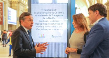 Impulsan una campaña de concientización sobre el buen trato a niños y adolescentes en estaciones y terminales