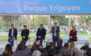 Desde San Martín, Massa, Katopodis y Kicillof inauguraron cinco obras en simultáneo
