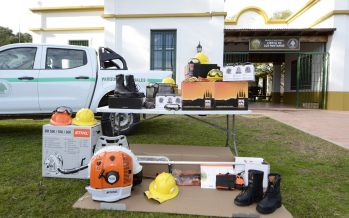 Parque Nacional Ciervo de los Pantanos: en el marco del Proyecto Paisajes, se entregó material para combatir incendios