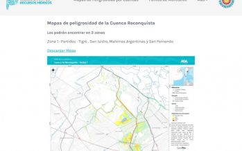 La Provincia suma los mapas de peligrosidad de la Cuenca del Río Reconquista