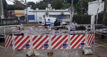 Otra rotura de una cañería de AySA en Escobar