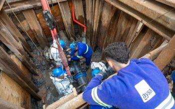 Reparan una importante cañería en Benavidez
