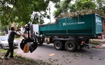 Morón recuerda las modalidades de retiro de ramas y restos verdes