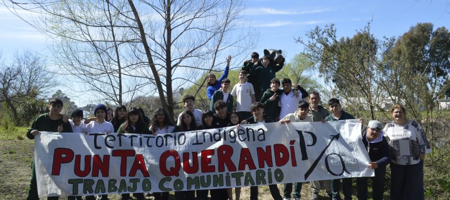 Punta Querandí: El Colegio San Pablo de San Fernando en una clase al aire libre por la defensa de los humedales