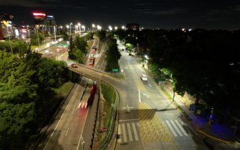 Vicente López instala luminarias LED en los accesos y colectoras de Panamericana y General Paz
