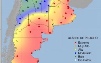 La Provincia tiene gran parte de riesgo «extremo» de incendios