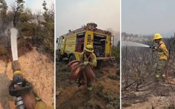 Incendios en la Patagonia: Buenos Aires envió brigadistas y equipamiento pesado