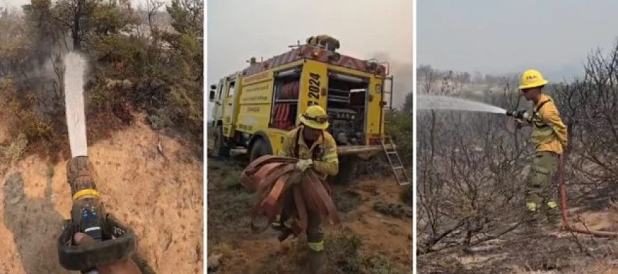Incendios en la Patagonia: Buenos Aires envió brigadistas y equipamiento pesado