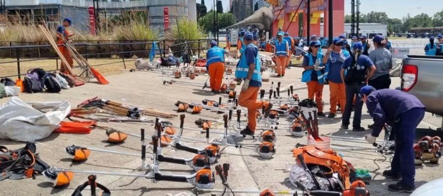 San Martín y la Provincia limpiaron el Reservorio de Tecnópolis para mejorar el drenaje durante las lluvias