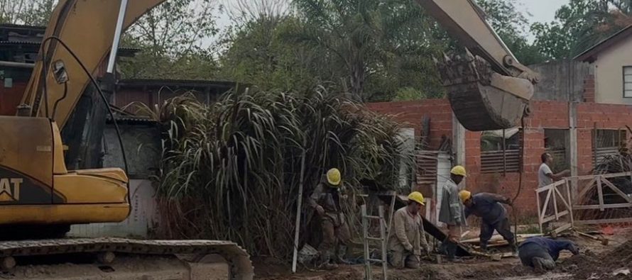 Finalizan obras cloacales en Maschwitz