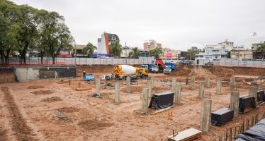 Ituzaingó renueva su centro: avanza la construcción de la nueva Plaza 20 de Febrero