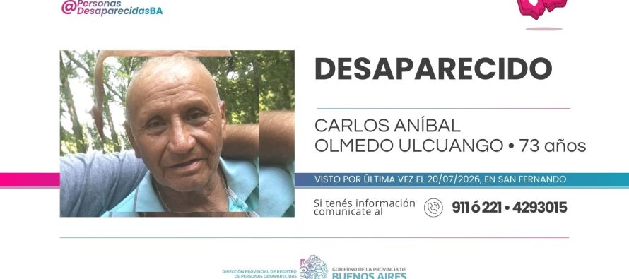 Buscan intensamente a Carlos Olmedo, un vecino que padece Alzheimer
