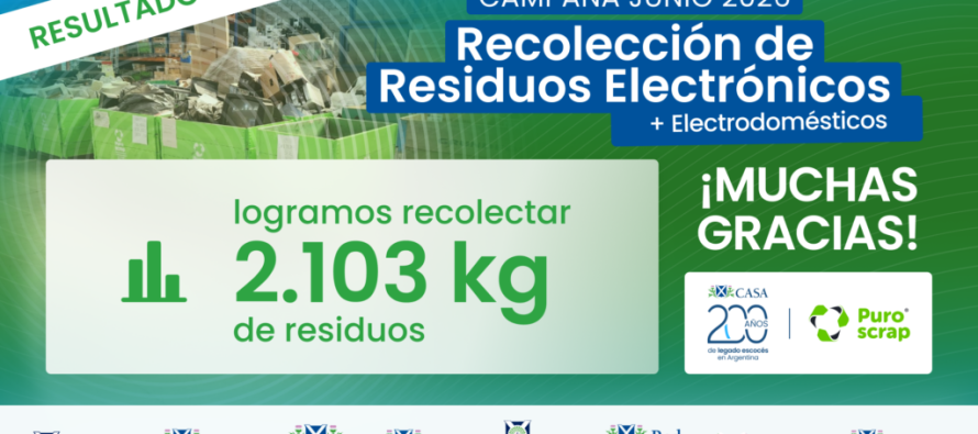 San Fernando: recolectaron más de 2 toneladas de residuos electrónicos en una campaña escolar