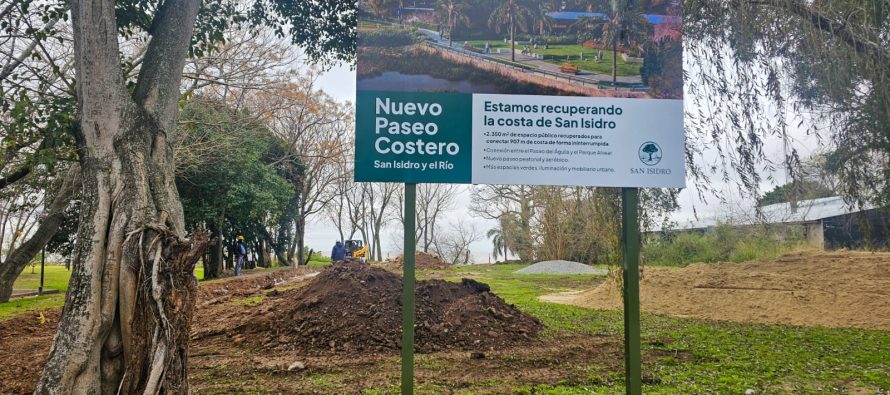 San Isidro: comenzó la obra que conecta los parques El Águila y Alvear al costado del río